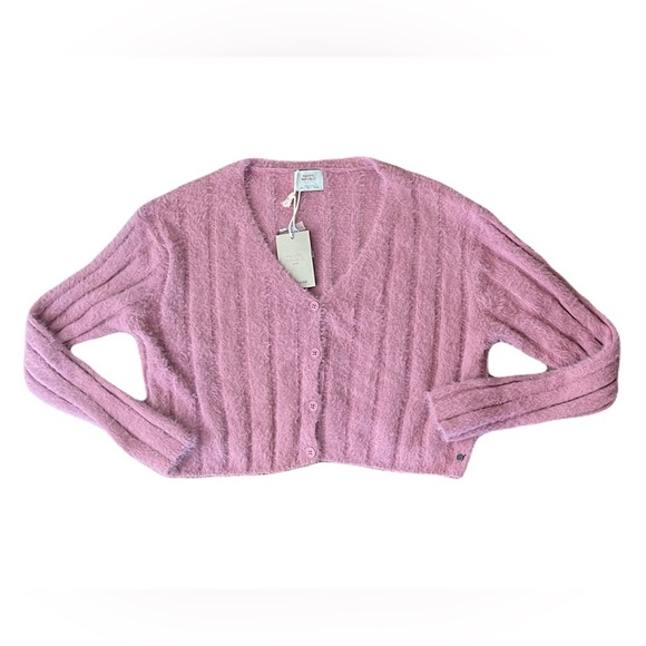 Pacific Republic Pull Bear Cropped Oversized Cardigan New With Tag Size L - Picture 2 of 11